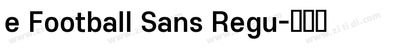 e Football Sans Regu字体转换